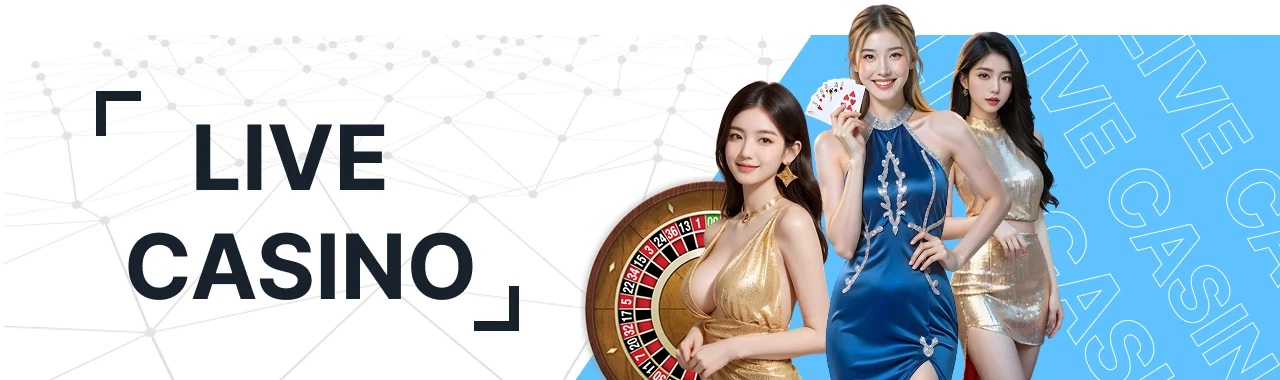 live casino banner
